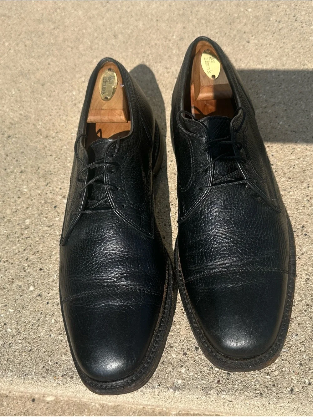 Allen Edmonds Black Leather Derby Shoes